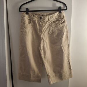 For The Republic Women's Tan Cropped Pants